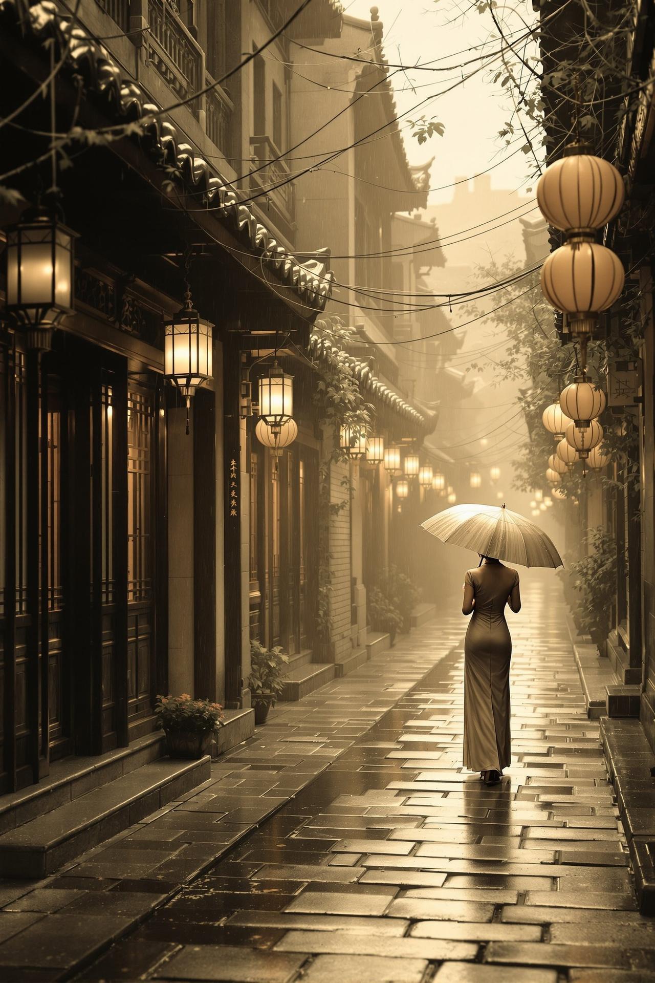 免费短剧精选作品 - 烟雨巷 - 青石板路上，刻满了思念的痕迹